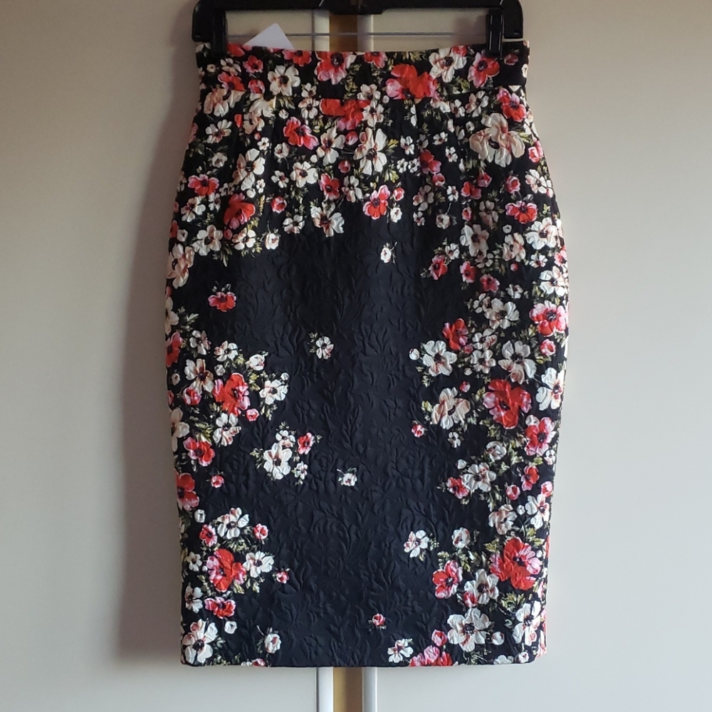 Dolce and Gabbana Jacquard Floral Skirt